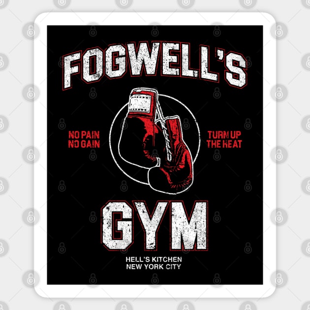 Fogwell's Gym Sticker by huckblade